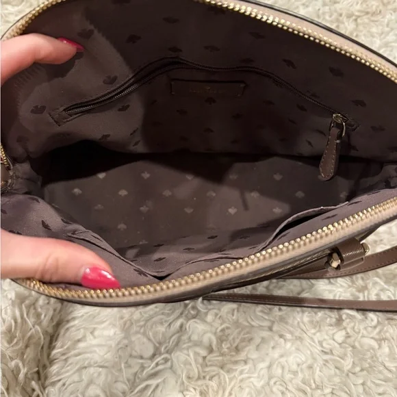 Kate Spade Tan and Cream Satchel - Picture 2 of 6